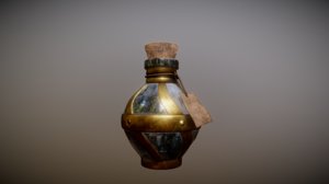 3D model pbr potion bottle