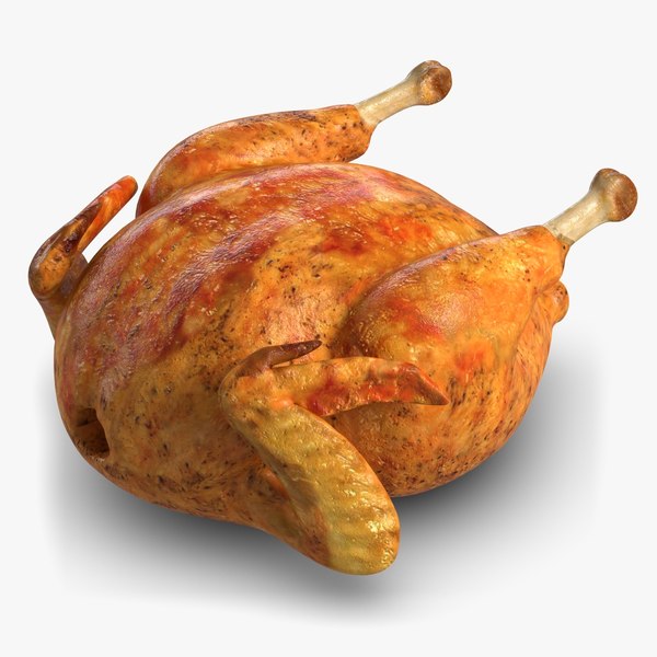 roast chicken 3d fbx