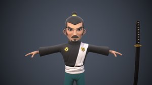 3D character pbr rigged