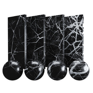 Black Marble Texture PBR Vray Corona 400 x 400 cm