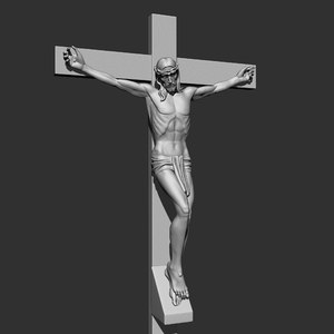 christ crucifixion jesus statue 3D model