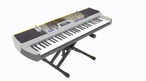 electric piano 3D model