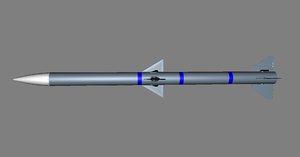 3D aim-120 missile amraam model