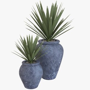 decorative pots 3D model