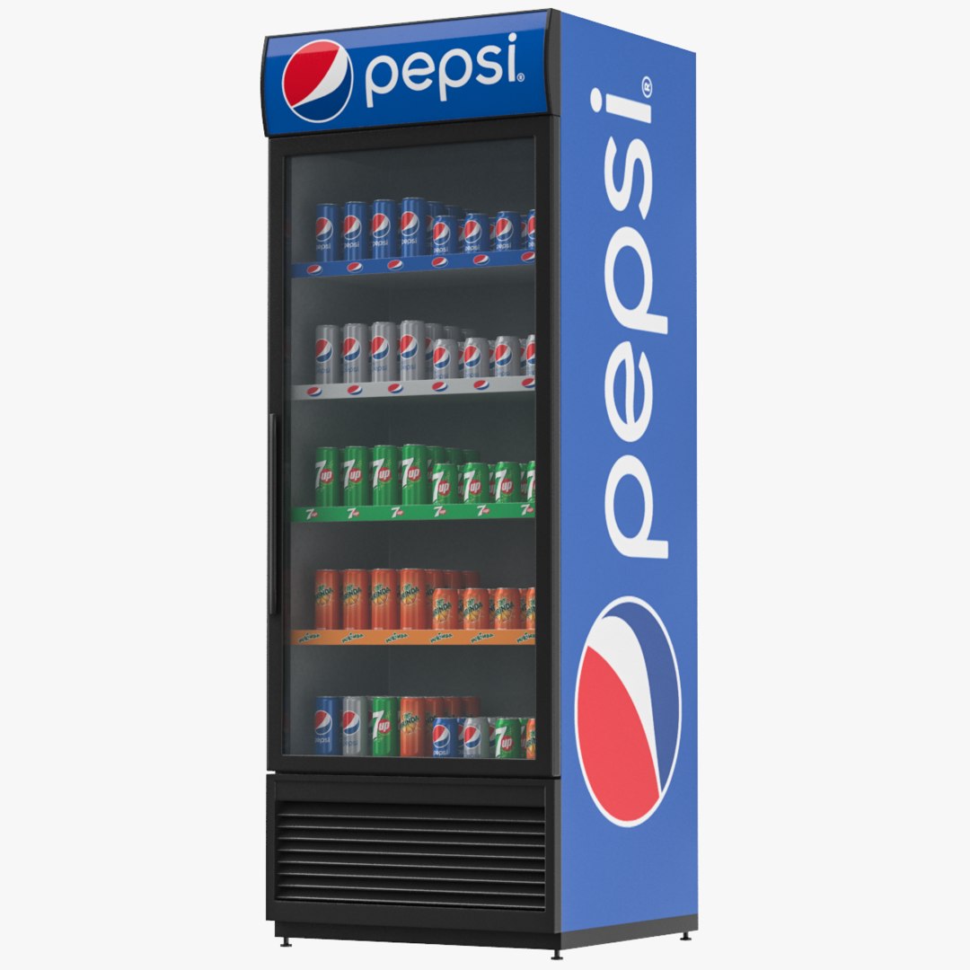 Pepsi Refrigerator Display 3D Model TurboSquid 1639979