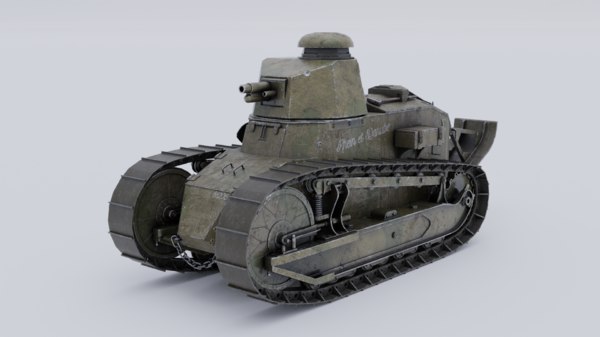 Renault Ft 3d Model Turbosquid