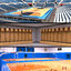 3D basketball arena room