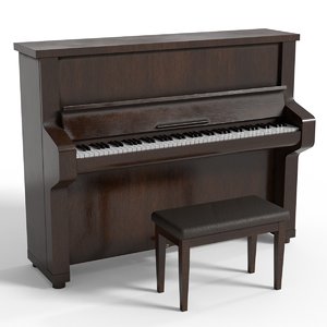 3D model piano music
