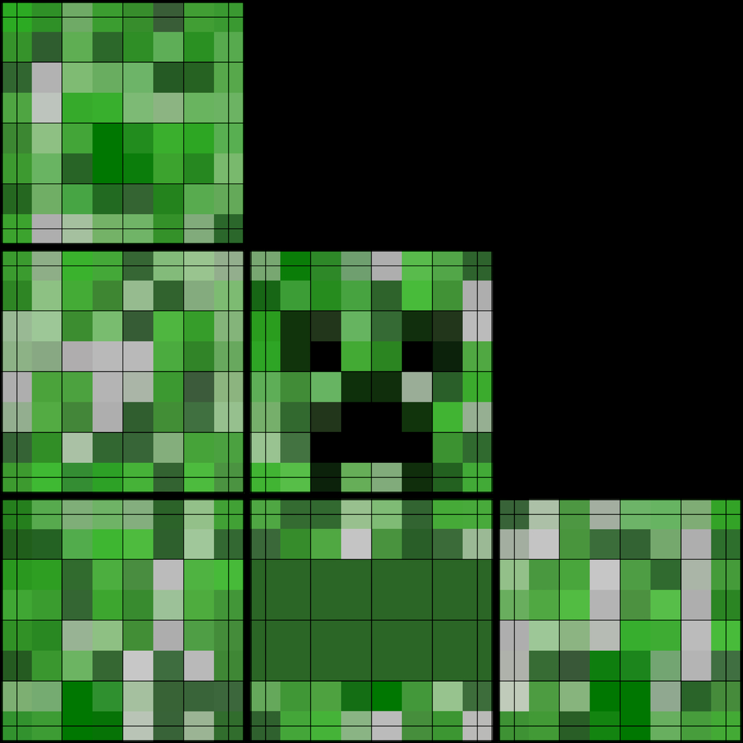 3D minecraft creeper - TurboSquid 1640161