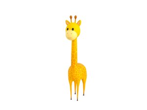 3D giraffe character