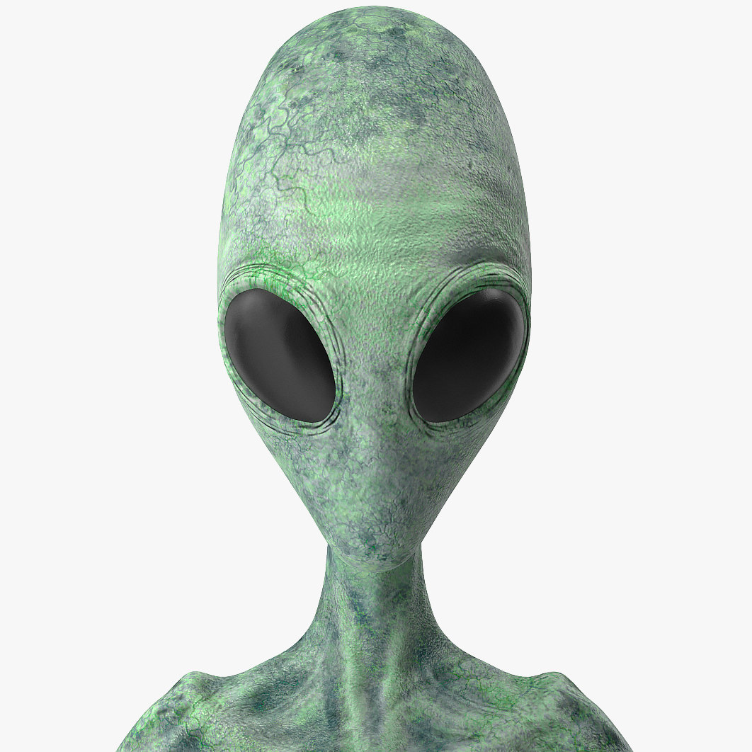 Green alien rigged 3D - TurboSquid 1640257