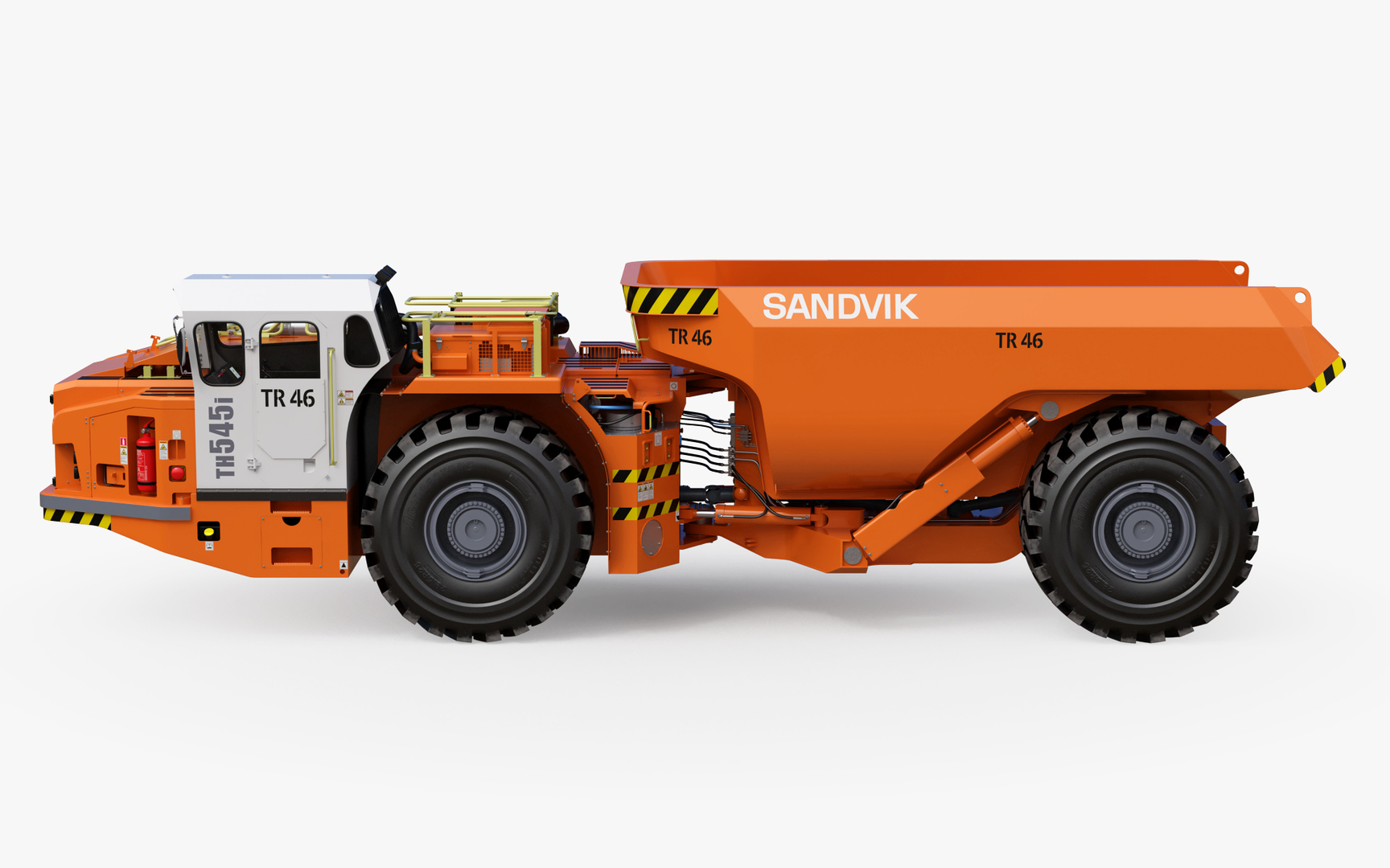 Sandvik th545i articulated underground 3D model TurboSquid 1640397