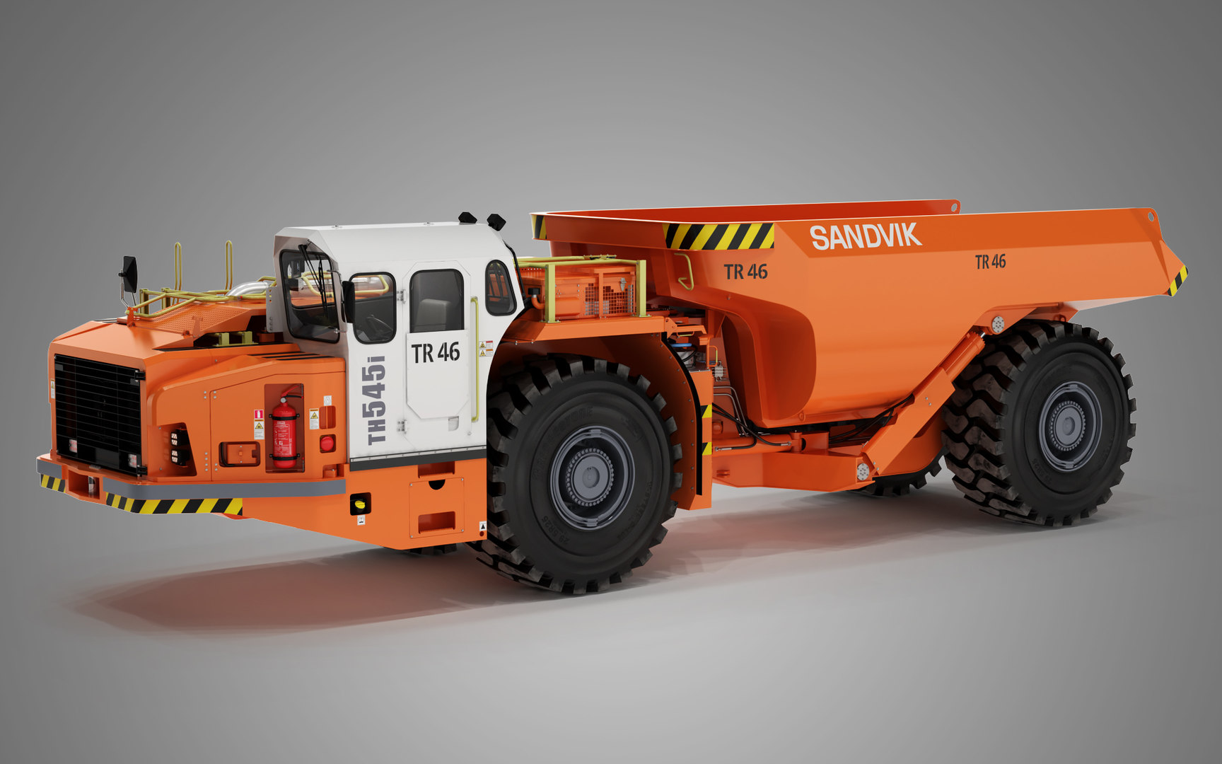 Sandvik th545i articulated underground 3D model TurboSquid 1640397