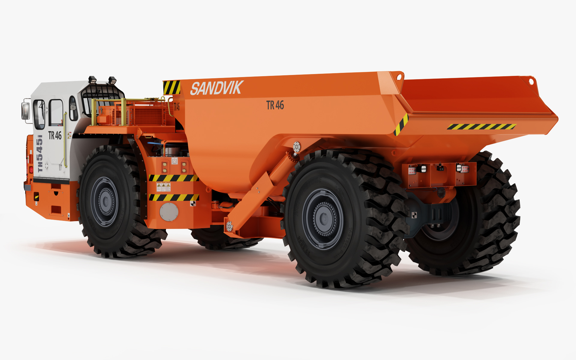 Caminhão Articulado Subterrâneo Sandvik Th545i Modelo 3d Turbosquid 1640397