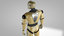 animation male robot rigged 3D model