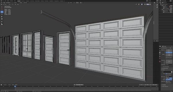 3D blender house door window model TurboSquid 1640677