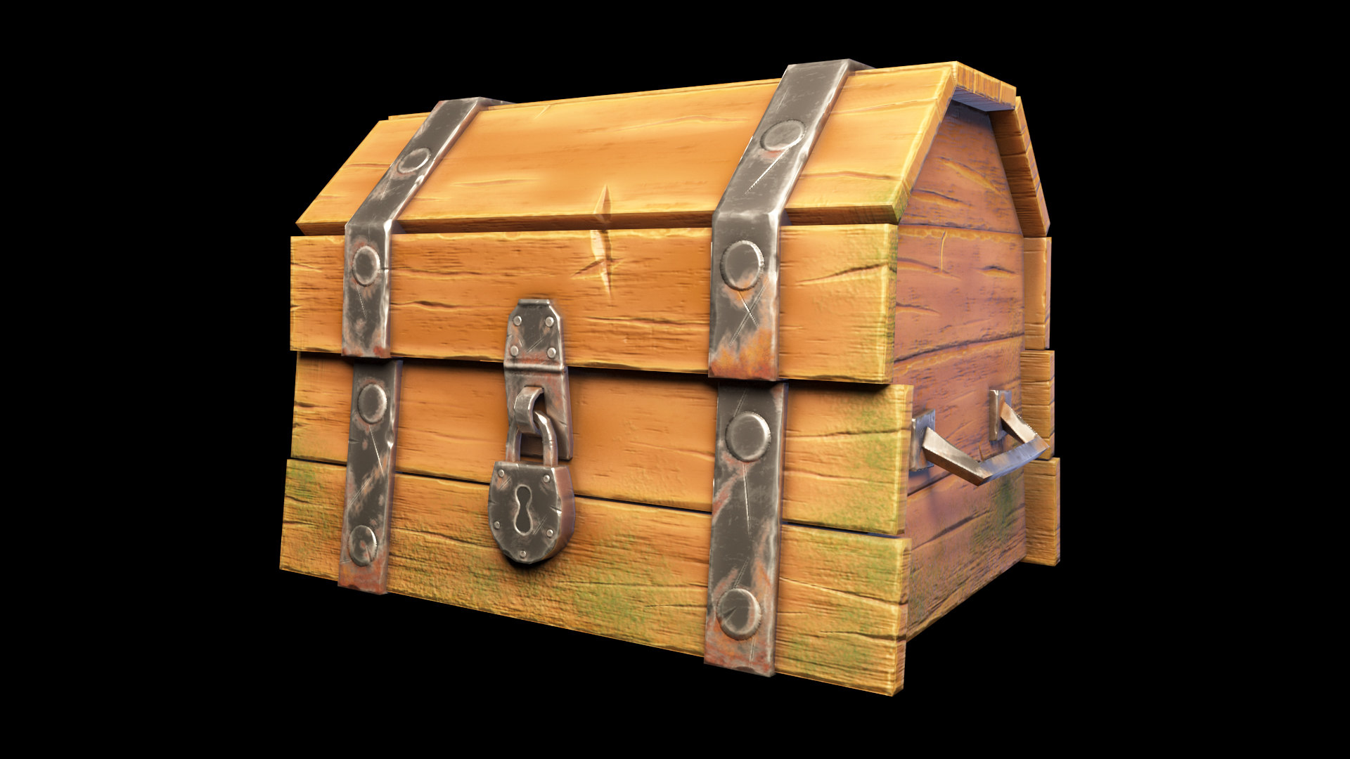 Wooden chest 3D model - TurboSquid 1641006