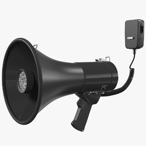 megaphone handheld loudspeaker speaker 3D model