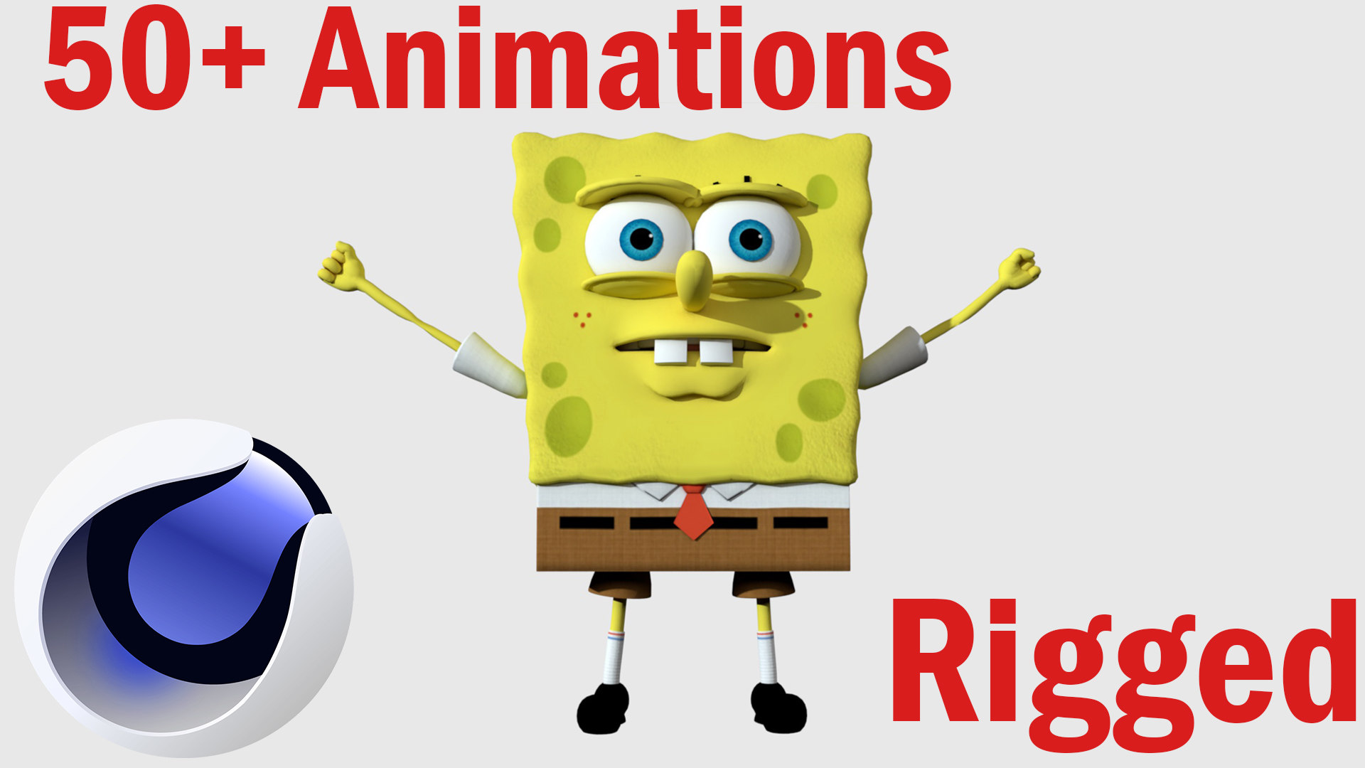Spongebob Rigged Animated 3d model Modelo 3D TurboSquid 1640974