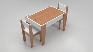activity table 3D model