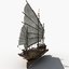 3D ships chinese ancient