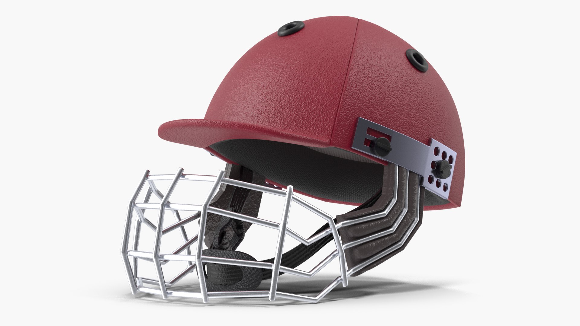 Modello 3D Cricket Helmet Red TurboSquid 1641192