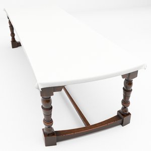 3D model dining table