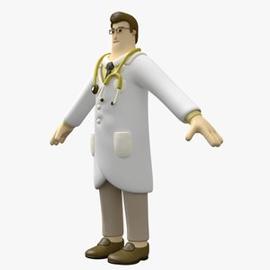 3D man toon character