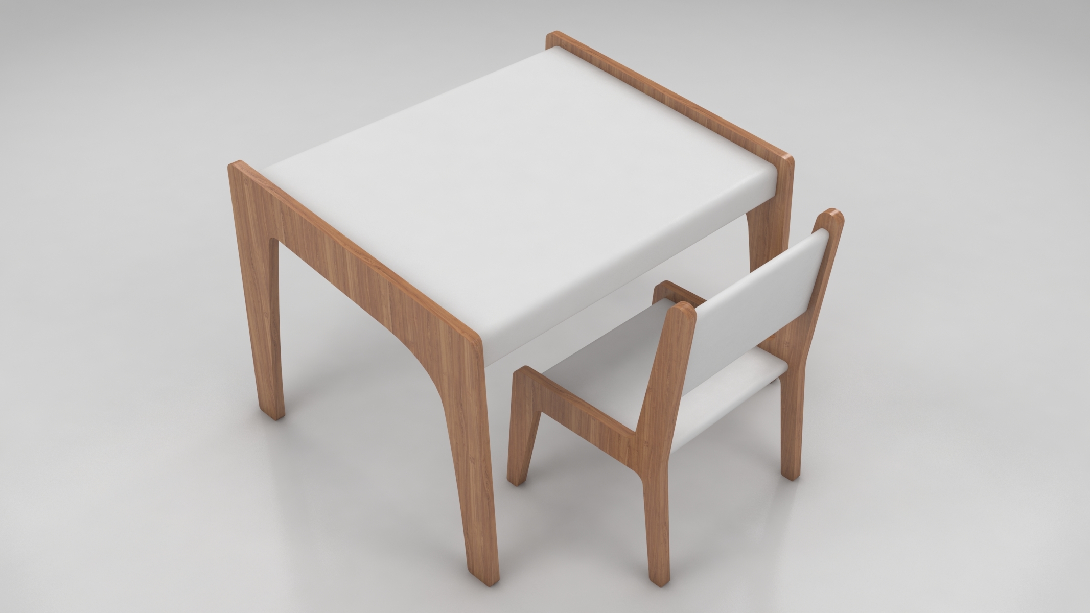 儿童活动桌椅3d模型