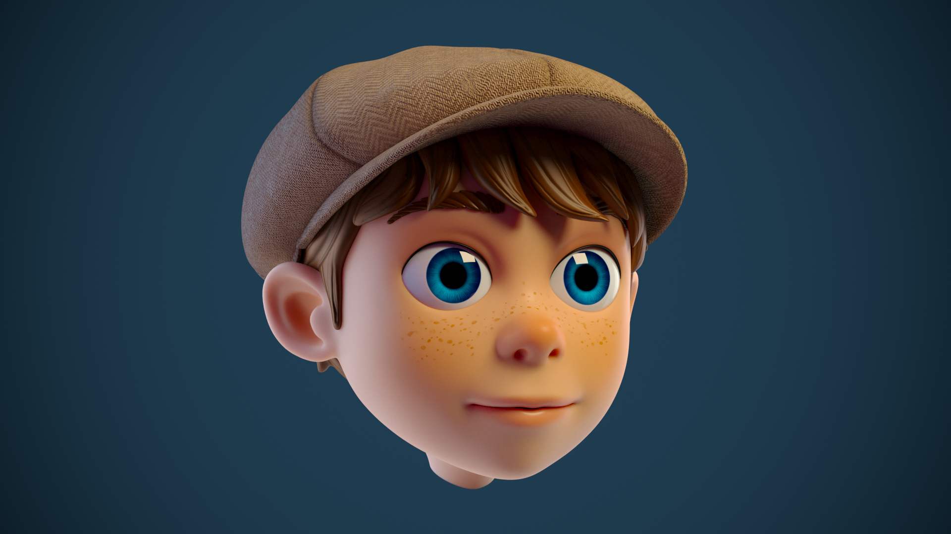 3D Model Cartoon Boys Head - TurboSquid 1211379