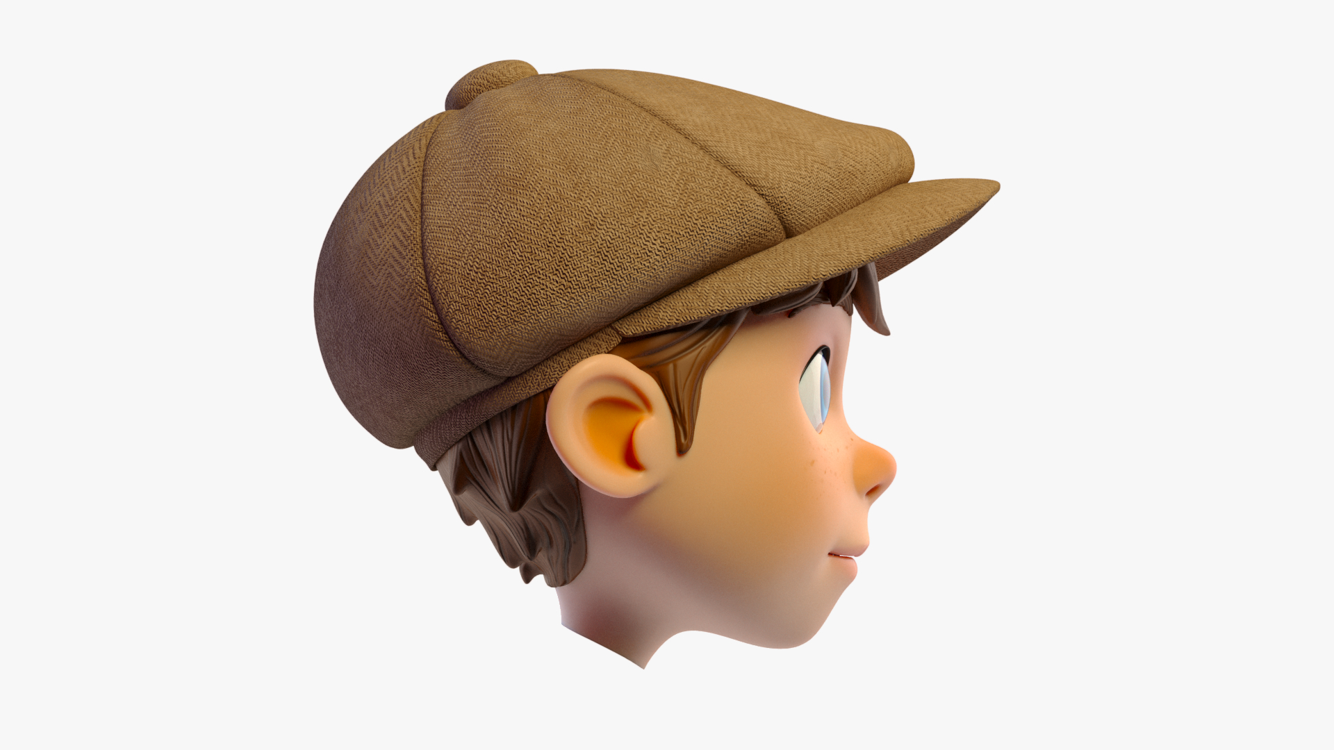 3D Model Cartoon Boys Head - TurboSquid 1211379