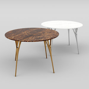 3D model table marble