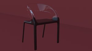 transparent chair 3D