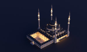 3d mosque model