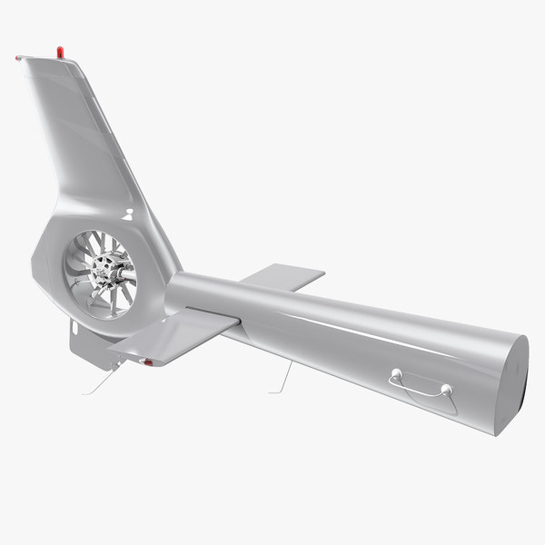 3d helicopter tail rotor copter model