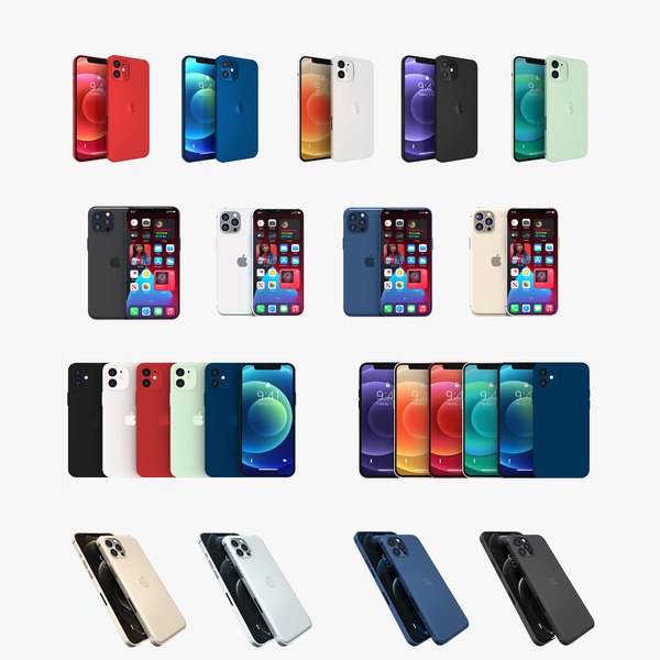 3D model 12 colors iphone
