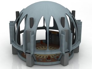 star wars architecture sci-fi building 3D model