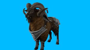 goat fur 3D model