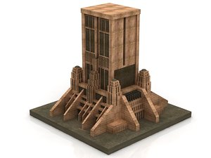 star wars architecture sci-fi building 3D