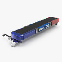 police light bar 3d fbx obj dae