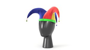 3D clown hat