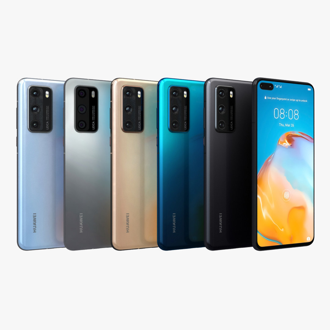 Huawei p40 color model - TurboSquid 1642350