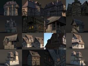 medieval fantasy house 3D model