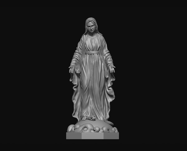 virgin mary print 3D model