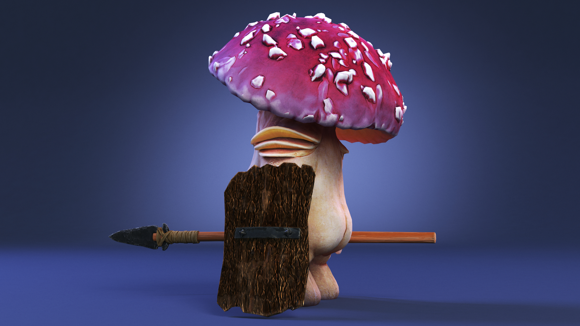 3D mushroom man model TurboSquid 1642663