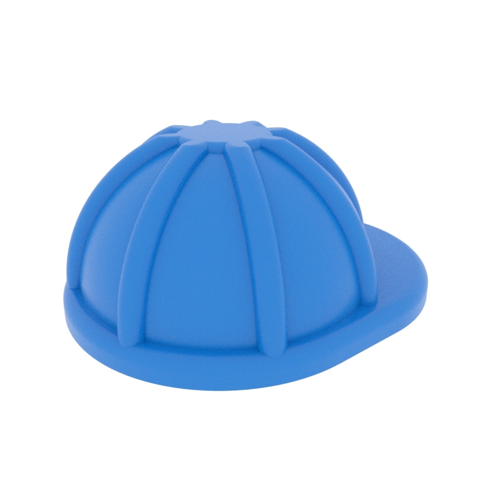 Lego brick helmet 3D model - TurboSquid 1642721