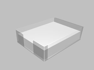 3D office paper tray model