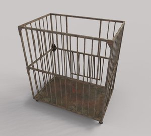 3D asylum cage model