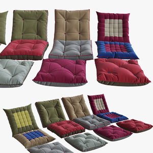 3d model seat cushions 02