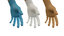 3D gloved medical hand rig